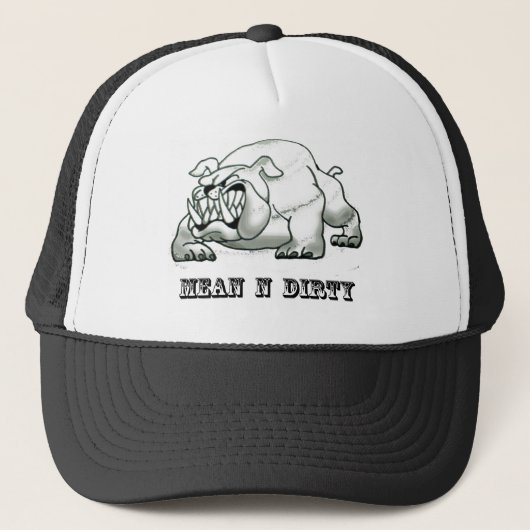 Bull dog (gemiddelde n vuil) copy trucker pet (Voorkant)