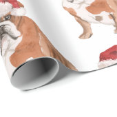 Bull Dog Kerstkerstkerstkerstkerstkerstkerstkersth Cadeaupapier (Rol Hoek)