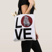 Bull Dog Love Canvas tas (Dichtbij)
