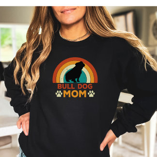  Bull Dog Mom zonsondergang Trui