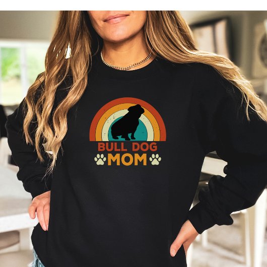 Bull Dog Mom zonsondergang Trui