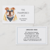 Bull Dog Pet Groomer/Vet/Sitters Visitekaartje (Voorkant / Achterkant)