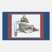 Bull Dog Verjaardag Stickers (Voorkant)
