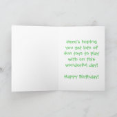 Bull Dog verjaardagskaart Kaart (Binnen)