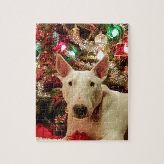 bull doodsbang kerstboom legpuzzel (Verticaal)