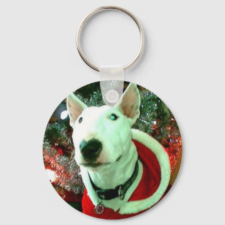 bull doodsbange kerst sleutelhanger