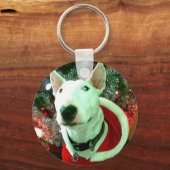 bull doodsbange kerst sleutelhanger (Voorkant)