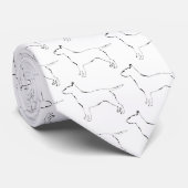 bull doodsbange silhouette stropdas (Opgerold)