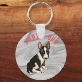 Bull-doodspuppy Sleutelhanger (Voorkant)