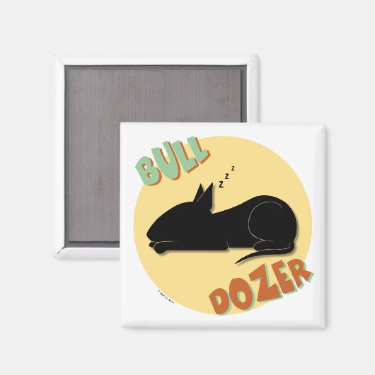 Bull Dozer Magnet (Voorkant / Achterkant)