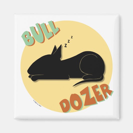 Bull Dozer Magnet (Voorkant)