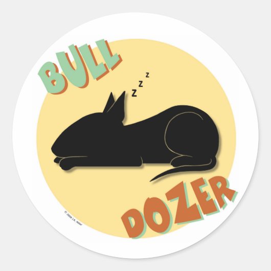 Bull Dozer Stickers (Voorkant)