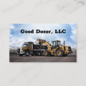 Bull Dozer Visitekaartje (Achterkant)