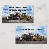 Bull Dozer Visitekaartje (Voorkant / Achterkant)