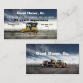 Bull Dozer Visitekaartje (Voorkant / Achterkant)