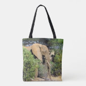 Bull Elephant - African Wildlife Tote Bag (Achterkant)