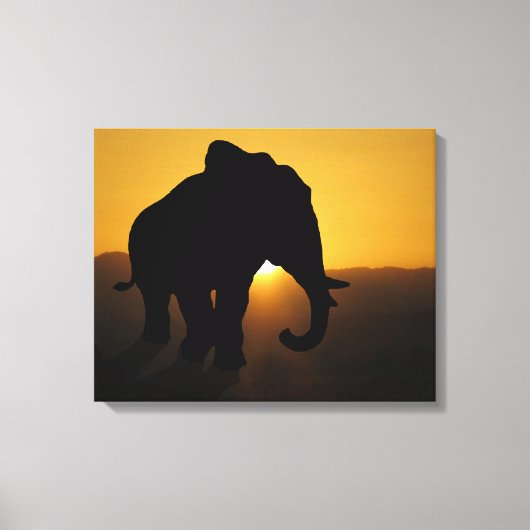 Bull Elephant Canvas Afdruk (Voorkant)