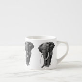 Bull elephant - Tekening in potlood Espresso Kop (Rechts)