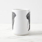 Bull elephant - Tekening in potlood Koffiemok (Center)