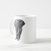 Bull elephant - Tekening in potlood Koffiemok (Voorkant links)