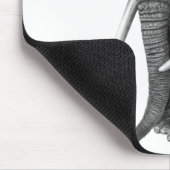 Bull elephant - Tekening in potlood Muismat (Hoek)