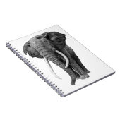 Bull elephant - Tekening in potlood Notitieboek (Rechterzijde)