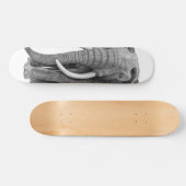 Bull elephant - Tekening in potlood Persoonlijk Skateboard (Horizontaal)