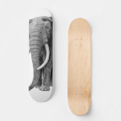 Bull elephant - Tekening in potlood Persoonlijk Skateboard (Voorkant)