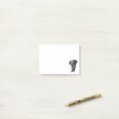 Bull elephant - Tekening in potlood Post-it® Notes (Op bureau)