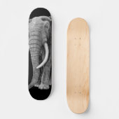 Bull elephant - Tekening in potlood Skateboard (Voorkant)