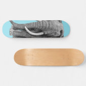 Bull elephant - Tekening in potlood Skateboard (Horizontaal)