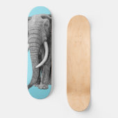 Bull elephant - Tekening in potlood Skateboard (Voorkant)