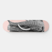 Bull elephant - Tekening in potlood Skateboard (Horizontaal)