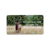 Bull Elk Address Label (Voorkant)