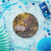 Bull Elk Autumn Bossen Papieren Bordje (Feest)