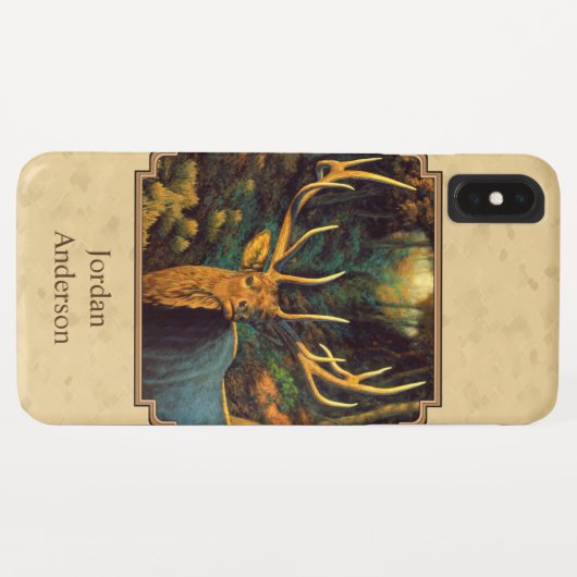 Bull Elk Autumn Yellow Case-Mate iPhone Case (Achterkant (horizontaal))
