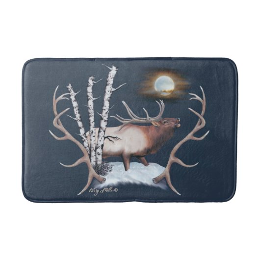 Bull Elk Bath Mat (Voorkant)