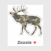Bull Elk Camo Sticker (Vel)