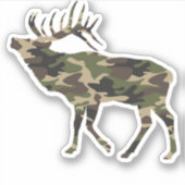 Bull Elk Camo Sticker (Voorkant)