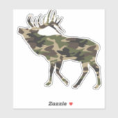 Bull Elk Camo Sticker (Vel)