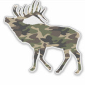 Bull Elk Camo Sticker (Voorkant)