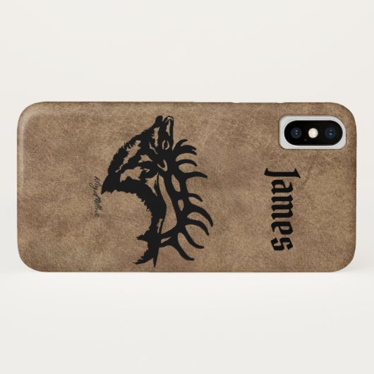 Bull Elk Case-Mate iPhone Case (Achterkant (horizontaal))