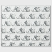 Bull Elk en Fox Cadeaupapier (Vlak)