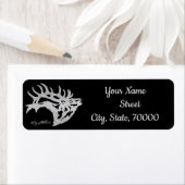 Bull Elk Etiket (Insitu)