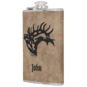 Bull Elk Flask Heupfles (Links)