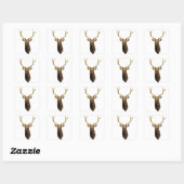 Bull Elk Head Animal natuur wildlife art Vierkante Sticker (Vel)