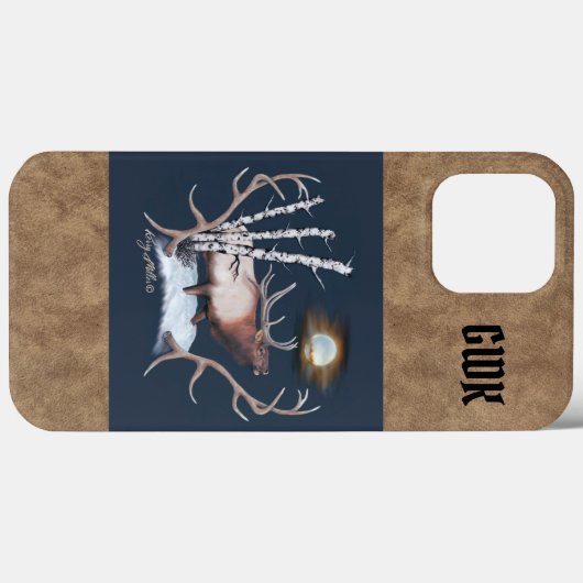 Bull Elk Hoesje-Mate iPhone Case (Achterkant (horizontaal))