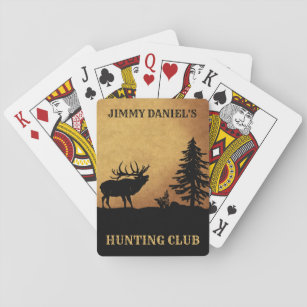 Bull Elk Hunting Club Lodge Pokerkaarten