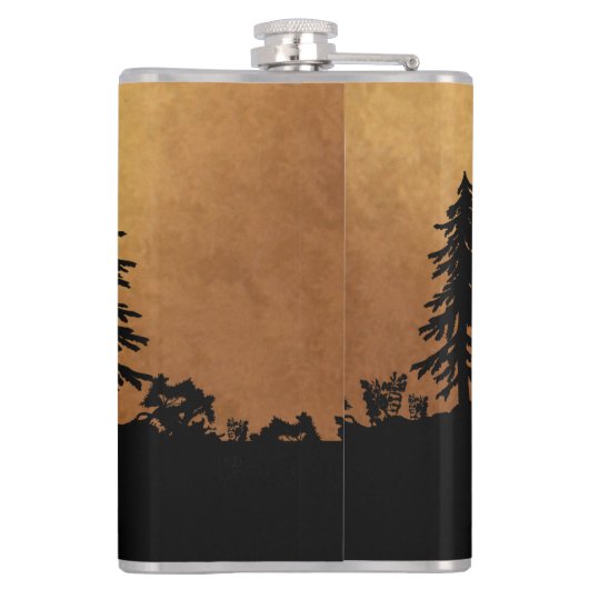 Bull Elk Hunting Heupfles (Achterkant)