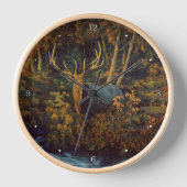 Bull Elk in het herfstbos (Voorkant)